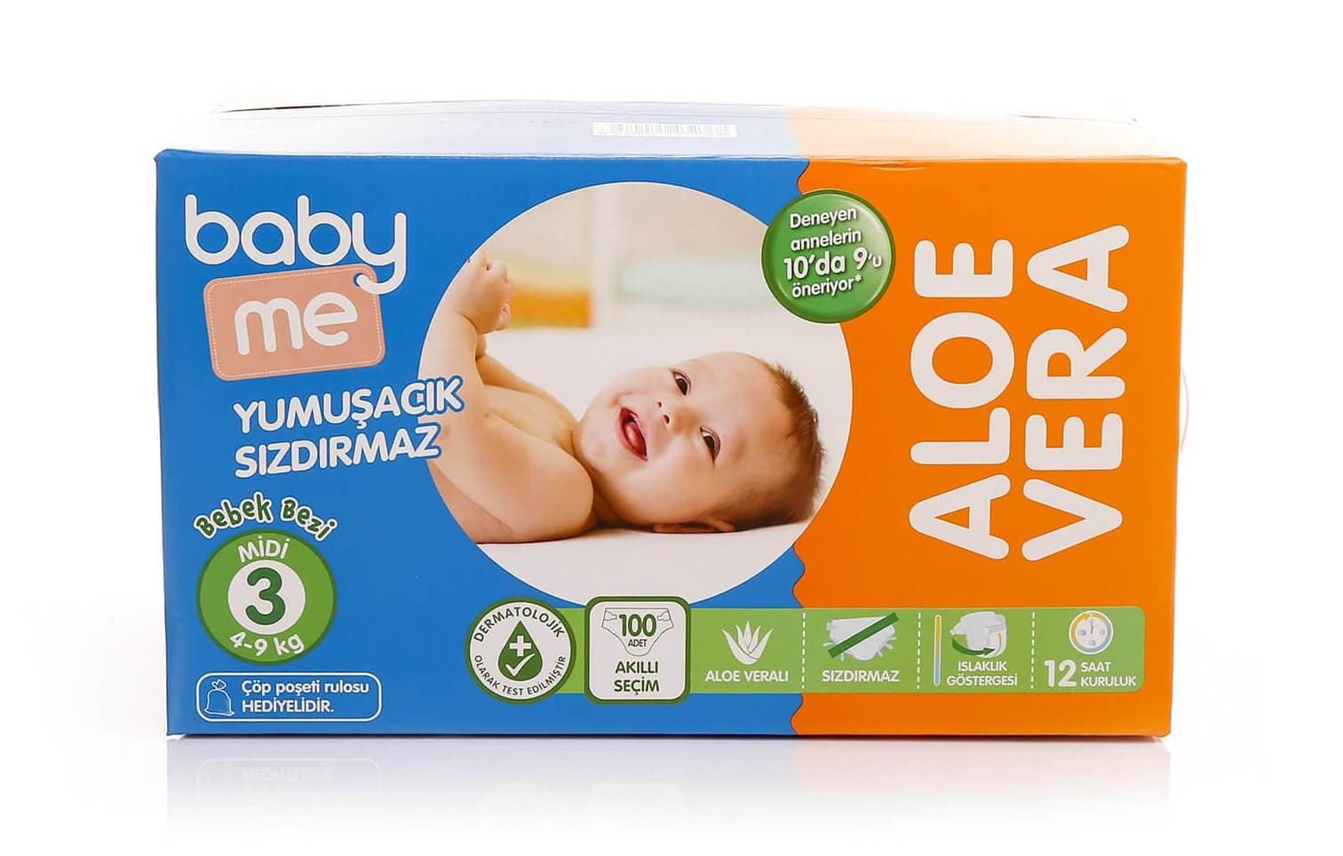 baby me Aloe Veralı Bebek Bezi Çıktı!