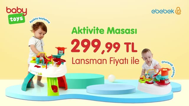 Eğlenerek Öğrenen Bebeklere Müjde | baby toys Aktivite Masası image