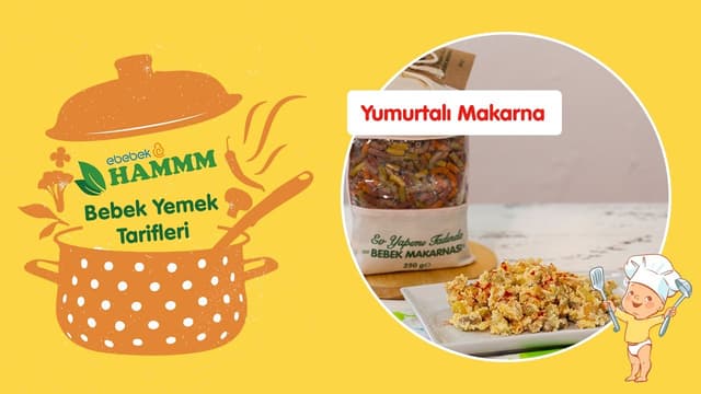 Yumurtalı Markarna | Bebek Yemek Tarifleri | Hammm Vakti image