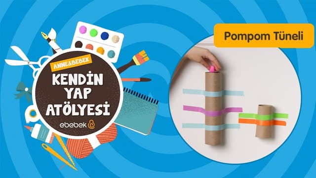 Ponpon Tüneli I Anne-Bebek Kendin Yap Atölyesi image