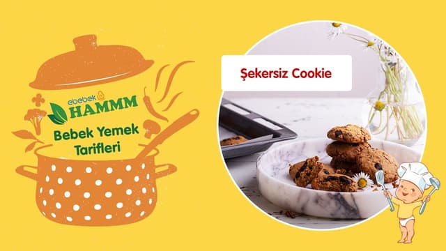Şekersiz Cookie | Bebek Yemek Tarifleri | Hammm Vakti image