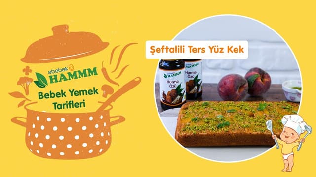 Şeftalili Ters Yüz Kek | Hammm Vakti | Bebek Yemek Tarifleri image