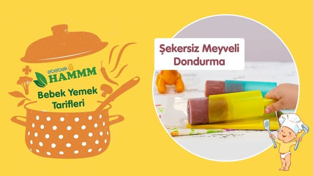 Şekersiz Meyveli Dondurma | Bebek Yemek Tarifleri | Hammm Vakti