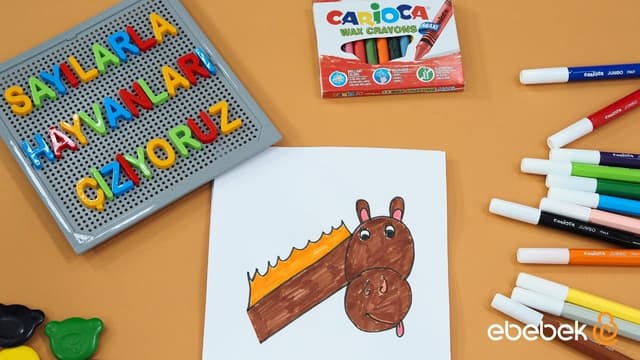 Sayılarla Hayvanları Çiziyoruz - 8'den At Yaptık image