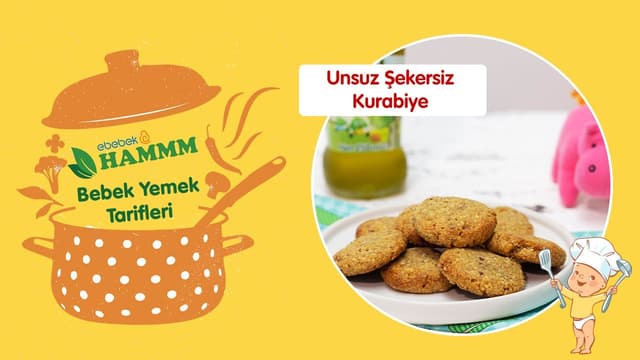 Unsuz Şekersiz Kurabiye | Bebek Yemek Tarifleri | Hammm Vakti image