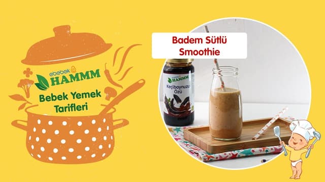 Badem Sütlü Smoothie | Bebek Yemek Tarifleri | Hammm Vakti image