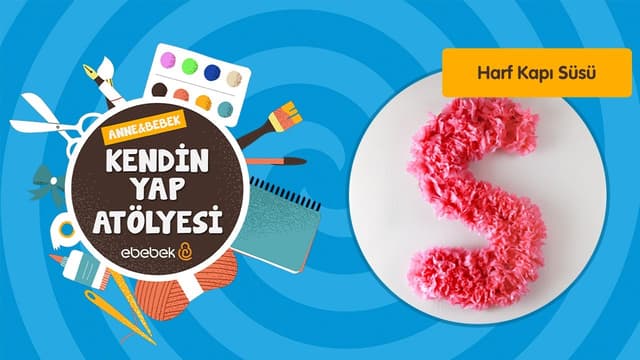 Harf Kapı Süsü | Anne Bebek Kendin Yap Atölyesi image