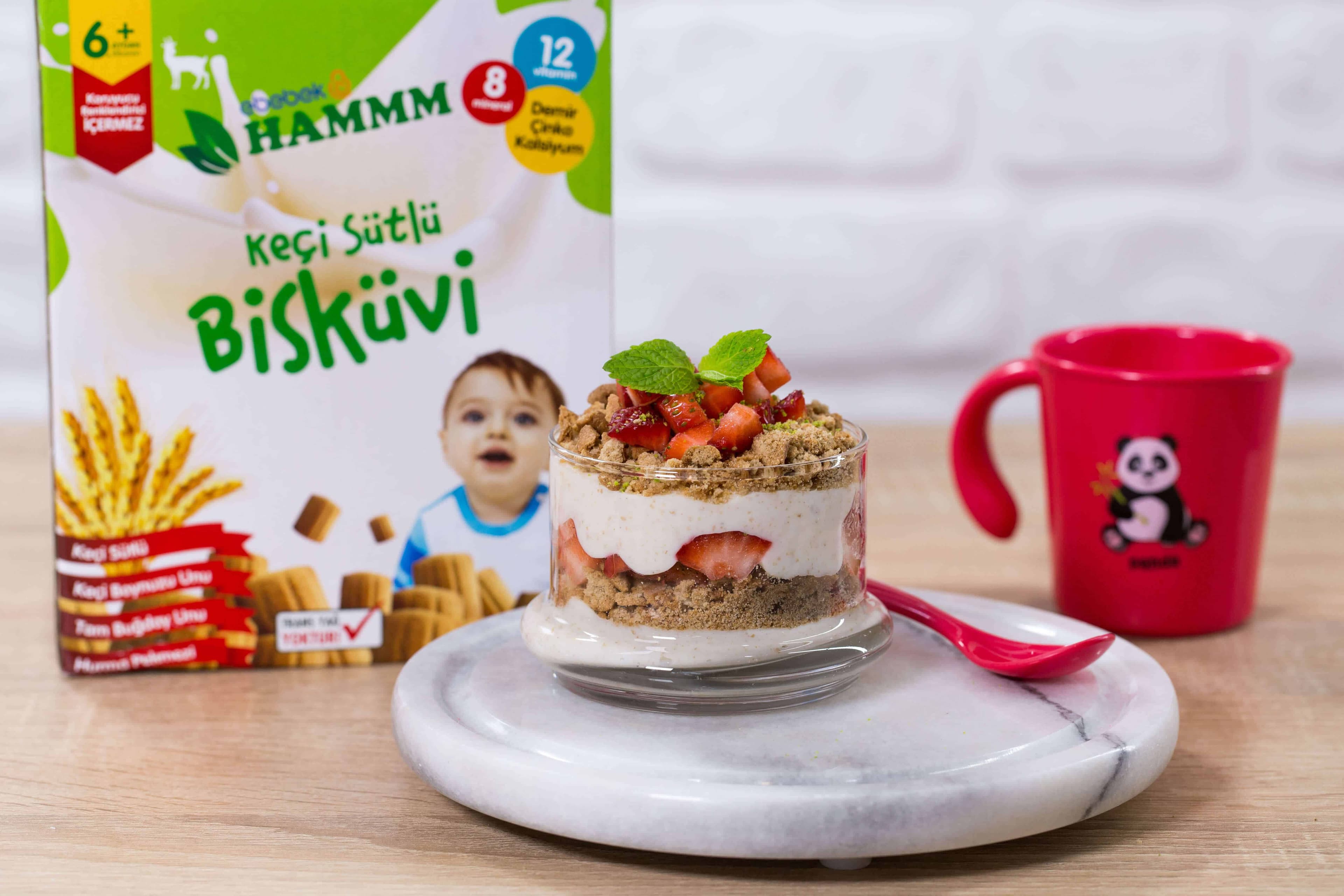 Hammm Bebek Bisküvili Çilekli Kup kapak resmi